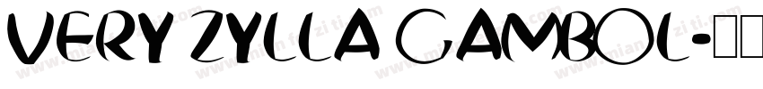 VERY ZYLLA GAMBOL字体转换